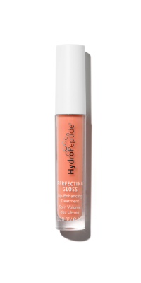 A creamy, sheer coral that works with all skin tones with volumizing peptides